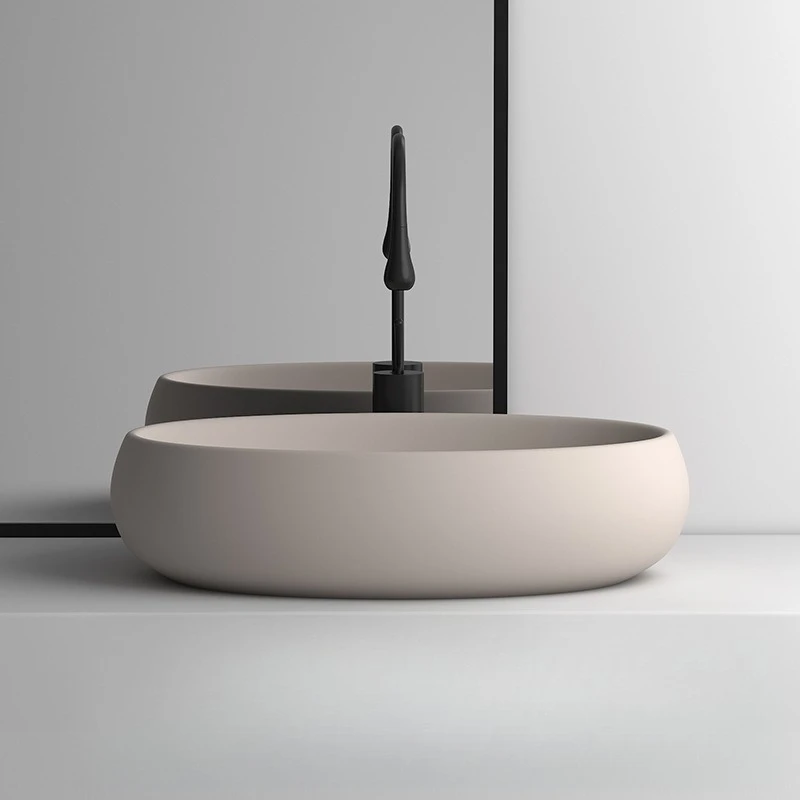 On-stage basin Washbasin Household ceramic bathroom Balcony washbasin
On-stage basin Washbasin Household ceramic bathroom Balcony washbasin