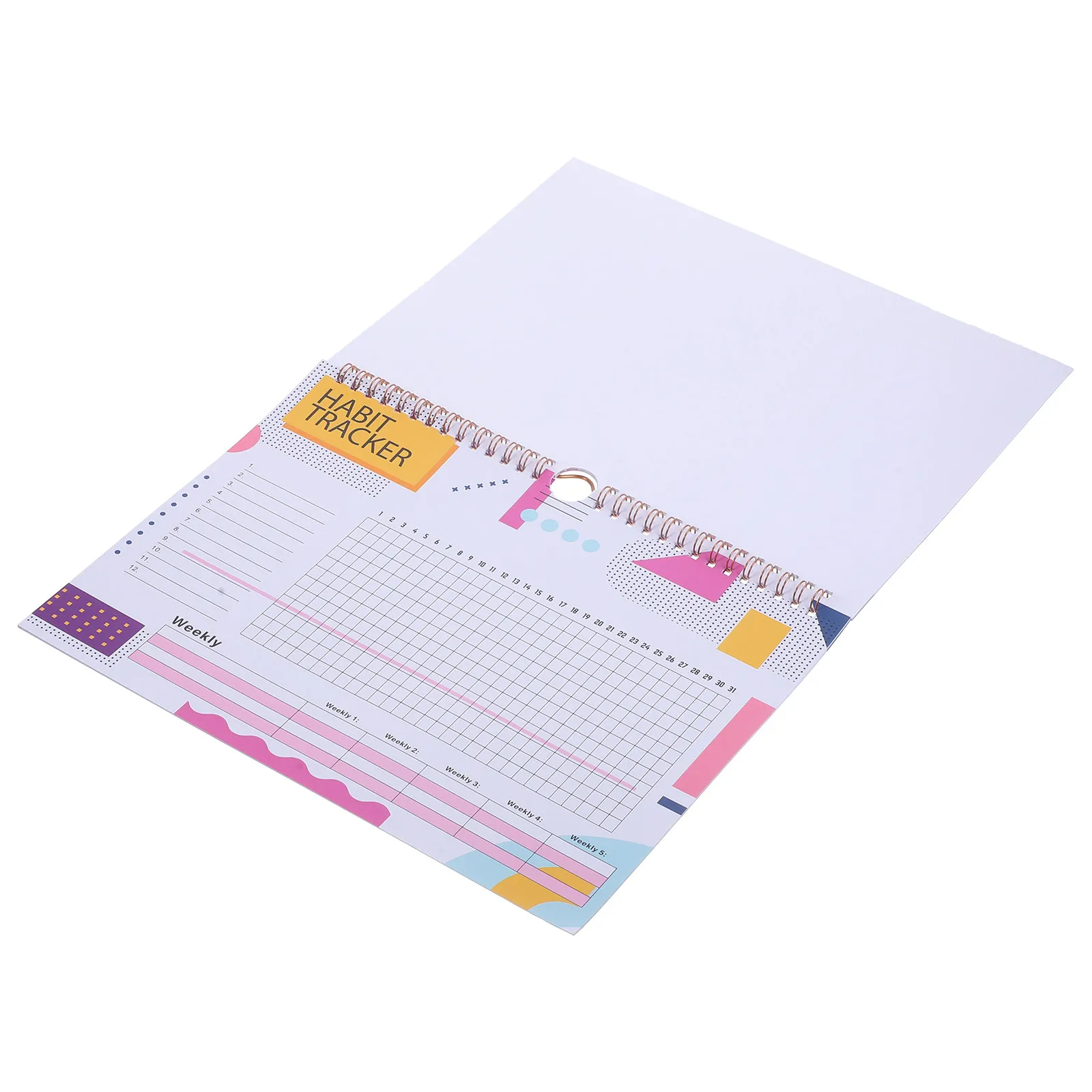 Spiral Habit Tracker Planner English Monthly Habit Tracker Journal Simple Design for Students Office Workers Goal
Spiral Habit Tracker Planner English Monthly Habit Tracker Journal Simple Design for Students Office Workers Goal
