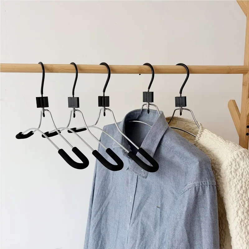 Double Wire Sponge Clothes Hanger Rotatable Hook Non Slip Traceless Anti Bulge Hanger For Home Clothing Store Display Hanger Use
Double Wire Sponge Clothes Hanger Rotatable Hook Non Slip Traceless Anti Bulge Hanger For Home Clothing Store Display Hanger Use