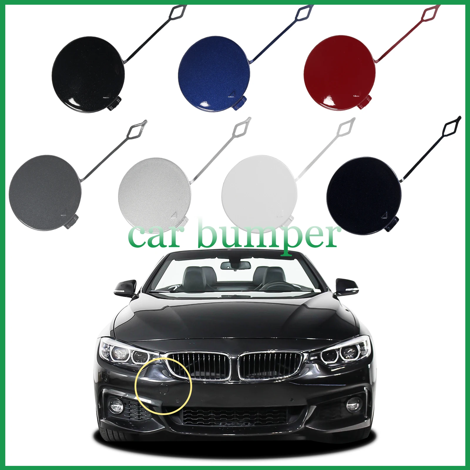 Front Bumper Tow Hook Cap Towing Eye Cover For BMW 4 Series M-Sport F32 Coupe F33 F36 Gran Fit 418i 428i 2014-2019 51118061005
Front Bumper Tow Hook Cap Towing Eye Cover For BMW 4 Series M-Sport F32 Coupe F33 F36 Gran Fit 418i 428i 2014-2019 51118061005