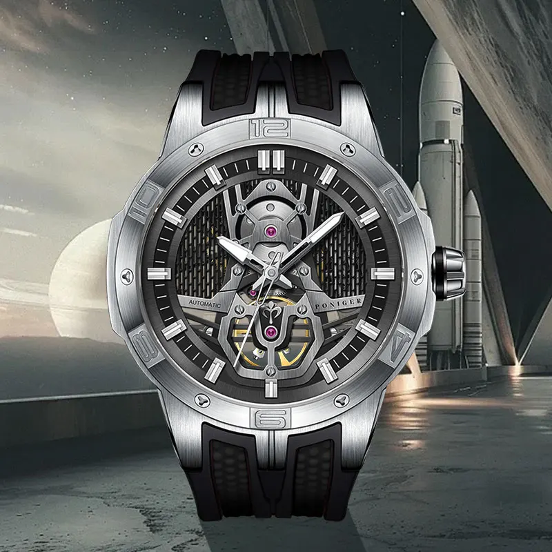 PONIGER Top Brand Automatic Mechanical Men's Watch Casual Fashion Sports Watch Sapphire Glass Stainless Steel Waterproof Clock
PONIGER Top Brand Automatic Mechanical Men's Watch Casual Fashion Sports Watch Sapphire Glass Stainless Steel Waterproof Clock