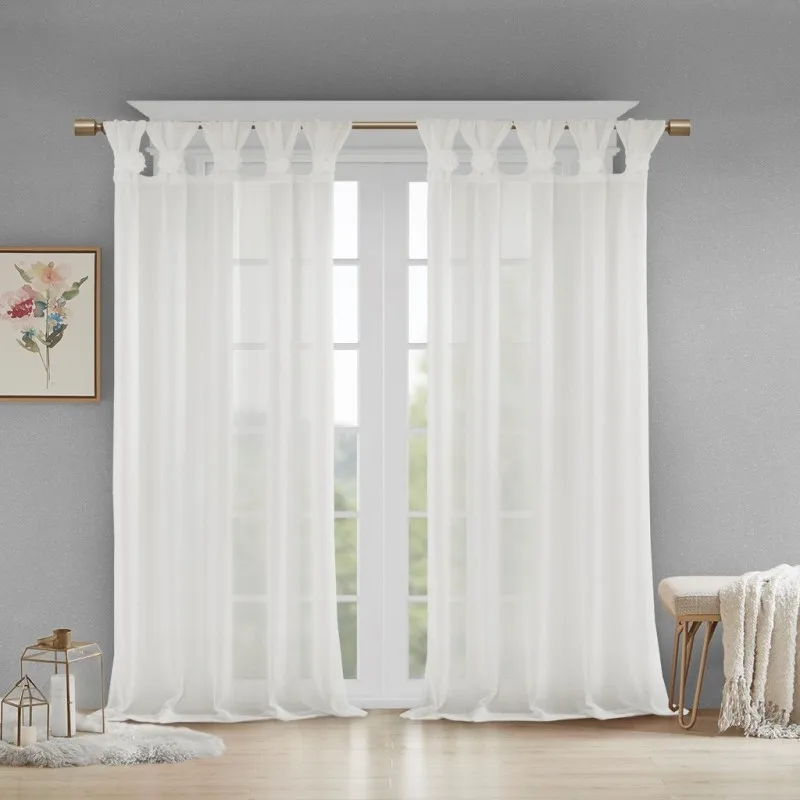Floral Emb hed Cuff Tab Top Solid Curtain Panel(Only 1 Pc Panel)
Floral Emb hed Cuff Tab Top Solid Curtain Panel(Only 1 Pc Panel)