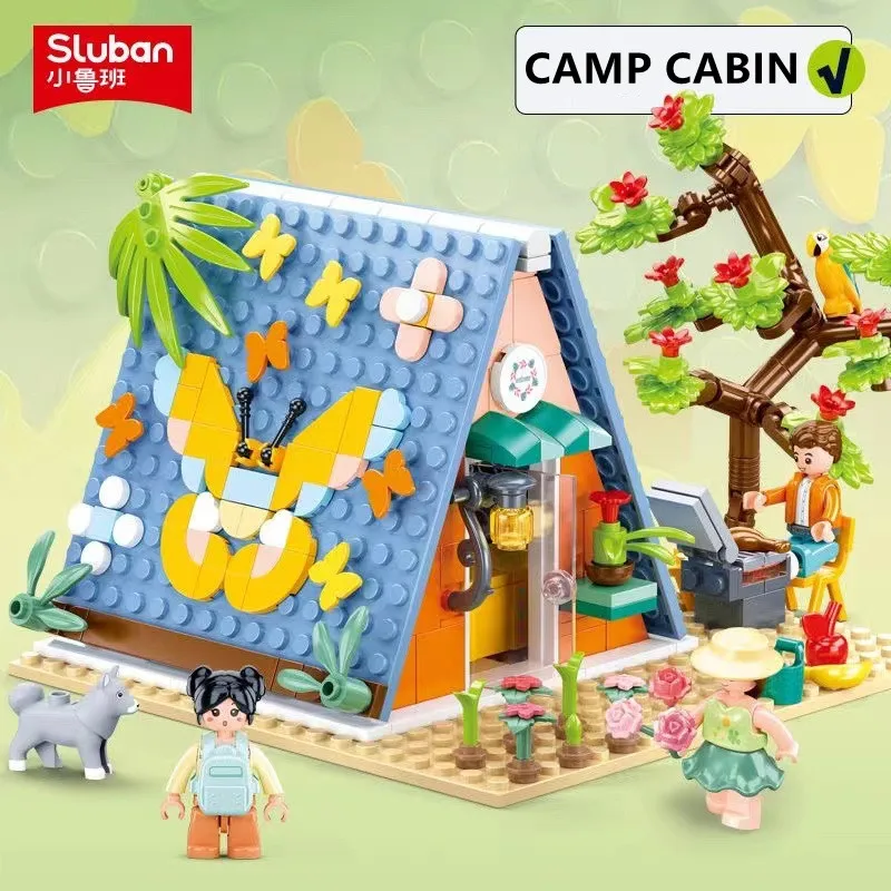 NEW Sluban 341pcs DIY Camp Cabin Building Blocks Sets Pink Dream Gift Creation Bricks Educational Toys for Girls
NEW Sluban 341pcs DIY Camp Cabin Building Blocks Sets Pink Dream Gift Creation Bricks Educational Toys for Girls