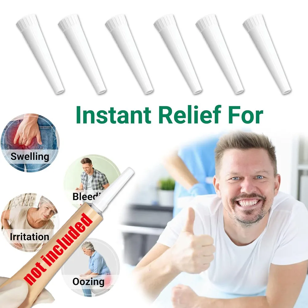 6pcs Disposable Hemorrhoid Applicator Hemorrhoids Ointment Squeeze Drug Connection Housekeeper on Drug Plug Device Tube Head
6pcs Disposable Hemorrhoid Applicator Hemorrhoids Ointment Squeeze Drug Connection Housekeeper on Drug Plug Device Tube Head