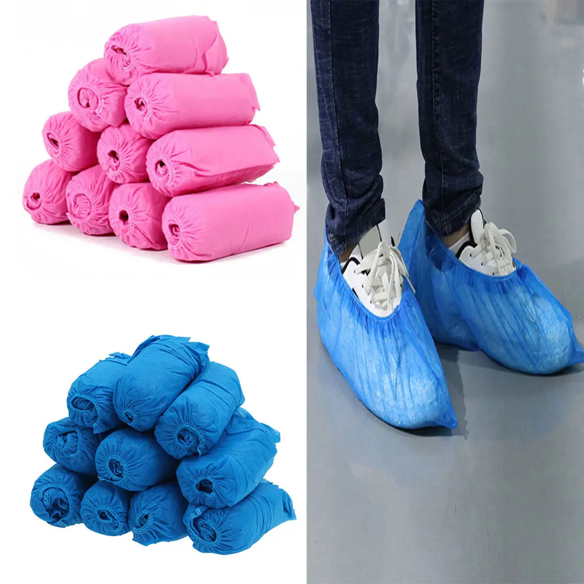 100Pcs Dustproof Shoe Covers Non-Woven Fabric Disposable Elastic Band Anti-Slip Shoes Covers for Work Protection Lightweight
100Pcs Dustproof Shoe Covers Non-Woven Fabric Disposable Elastic Band Anti-Slip Shoes Covers for Work Protection Lightweight