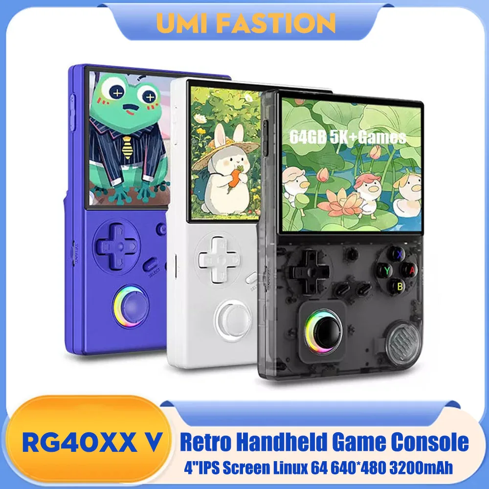 RG40XXV Retro Handheld Game Console 4'' IPS Screen RGB Joystick Video E-book Player Supports WIFI Streaming HDMI Output
RG40XXV Retro Handheld Game Console 4'' IPS Screen RGB Joystick Video E-book Player Supports WIFI Streaming HDMI Output