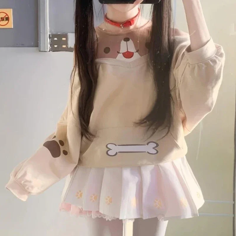 Cartoon Print Pocket Hoody Y2K Aesthetic Womens Tops Sweet Korean Japanese Kawaii Grunge Pullover Harajuku Loose Casual Hoodies
Cartoon Print Pocket Hoody Y2K Aesthetic Womens Tops Sweet Korean Japanese Kawaii Grunge Pullover Harajuku Loose Casual Hoodies