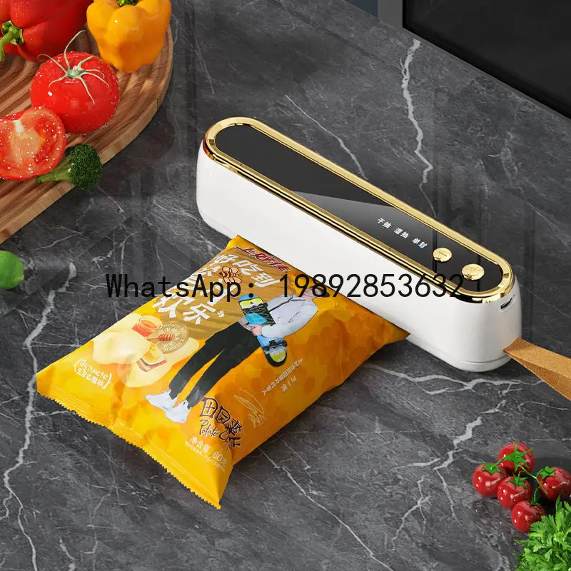 FKJ household charging automatic vacuum sealing machine kitchen small plastic sealing fresh-keeping machine food
FKJ household charging automatic vacuum sealing machine kitchen small plastic sealing fresh-keeping machine food