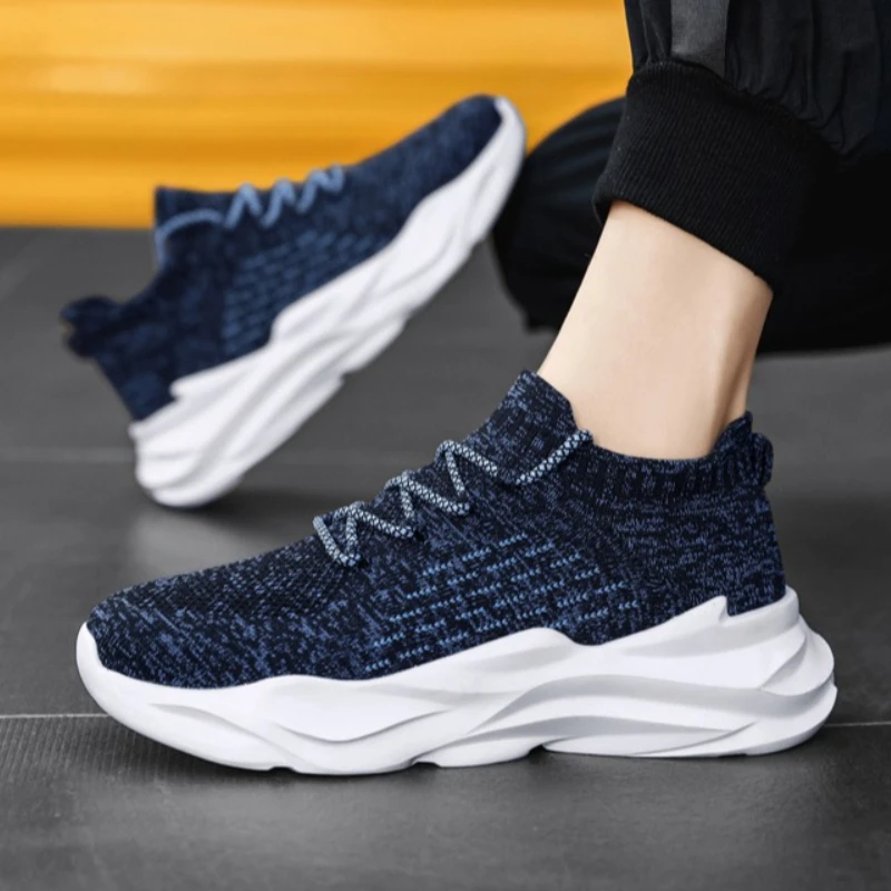Summer Men's Color-block Mesh Soft Sole Lightweight Lace-up Breathable Flying Weave Sports Jogging Fitness Running Shoes
Summer Men's Color-block Mesh Soft Sole Lightweight Lace-up Breathable Flying Weave Sports Jogging Fitness Running Shoes