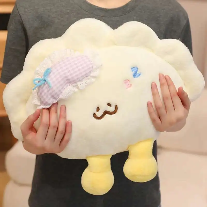 Cute Sleep Pillow Dumpling Plush Toy Kawaii Eye Patch Decor Cloud Plushies Hug Pillow Cushion Adorable Bed Home Decoration
Cute Sleep Pillow Dumpling Plush Toy Kawaii Eye Patch Decor Cloud Plushies Hug Pillow Cushion Adorable Bed Home Decoration