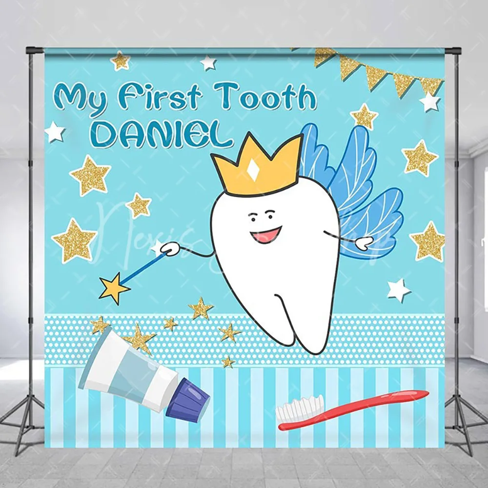Custom Name My First Tooth 1st Birthday Backdrop for Baby, Cute Memory Photography Background Studio Wall Decoration
Custom Name My First Tooth 1st Birthday Backdrop for Baby, Cute Memory Photography Background Studio Wall Decoration