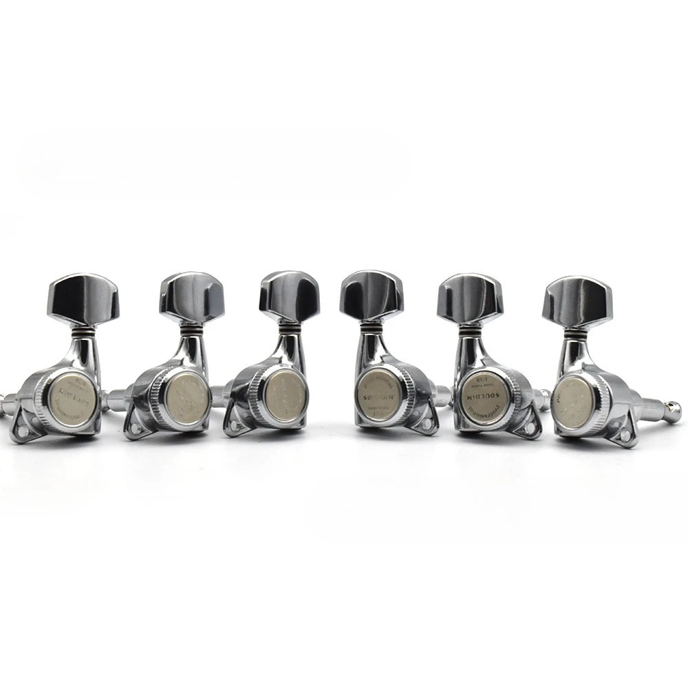 1:18 Ratio Sealed Self-Locking Guitar Tuners, All Metal String Winder with Chrome Tuning Pegs
1:18 Ratio Sealed Self-Locking Guitar Tuners, All Metal String Winder with Chrome Tuning Pegs