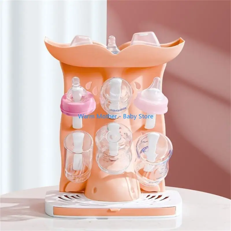 Baby Bottle Drying Rack with 6 Pegs Space Saving Countertop Organizers Vertical Bottle Drying Stand ABS for Baby Bottles 57QE
Baby Bottle Drying Rack with 6 Pegs Space Saving Countertop Organizers Vertical Bottle Drying Stand ABS for Baby Bottles 57QE