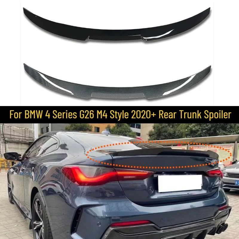 Задний спойлер багажника, бампер для BMW 4 серии G26 M4, стиль 2020+, углеродное волокно/глянцевое черное крыло, хвостовой комплект, автоаксессуары
Задний спойлер багажника, бампер для BMW 4 серии G26 M4, стиль 2020+, углеродное волокно/глянцевое черное крыло, хвостовой комплект, автоаксессуары