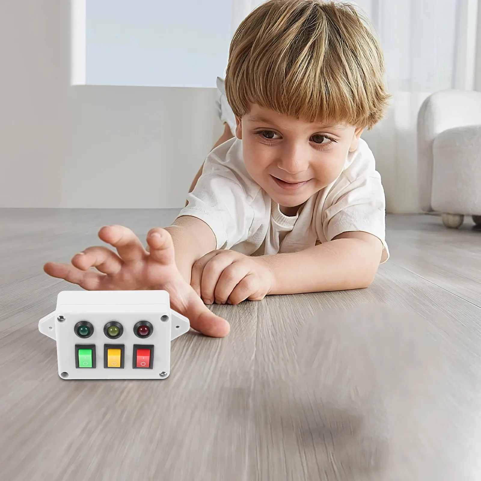 Three Light Switch Kids Busy Board Toddler Educational For Fine Motor Skills Hand-Eye Coordination Cognitive Development
Three Light Switch Kids Busy Board Toddler Educational For Fine Motor Skills Hand-Eye Coordination Cognitive Development