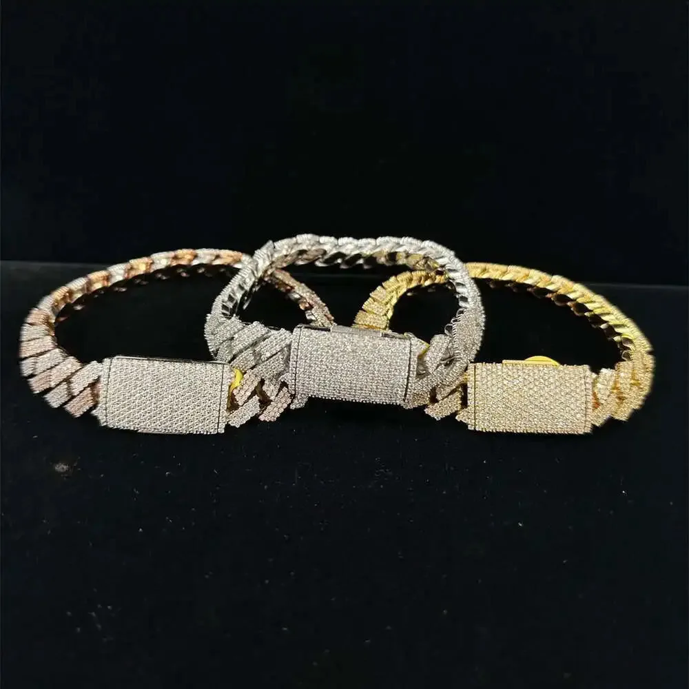 Pass Diamond Teste Hiphop Flower Set Clasp Solid Silver 925 Hip Hop Iced Out Cuban Link Bracelet with Moissanite Diamond
Pass Diamond Teste Hiphop Flower Set Clasp Solid Silver 925 Hip Hop Iced Out Cuban Link Bracelet with Moissanite Diamond