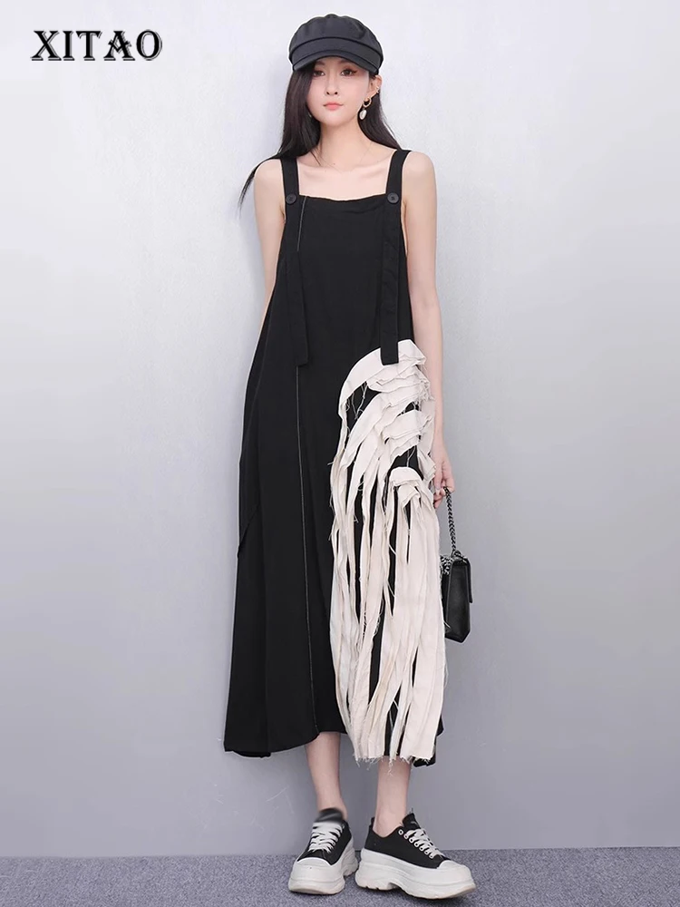 XITAO Loose Irregular Dress Personality Contrast Color Patchwork Women Casual Temperament All-match Sleeveless Dress ZMY1157
XITAO Loose Irregular Dress Personality Contrast Color Patchwork Women Casual Temperament All-match Sleeveless Dress ZMY1157
