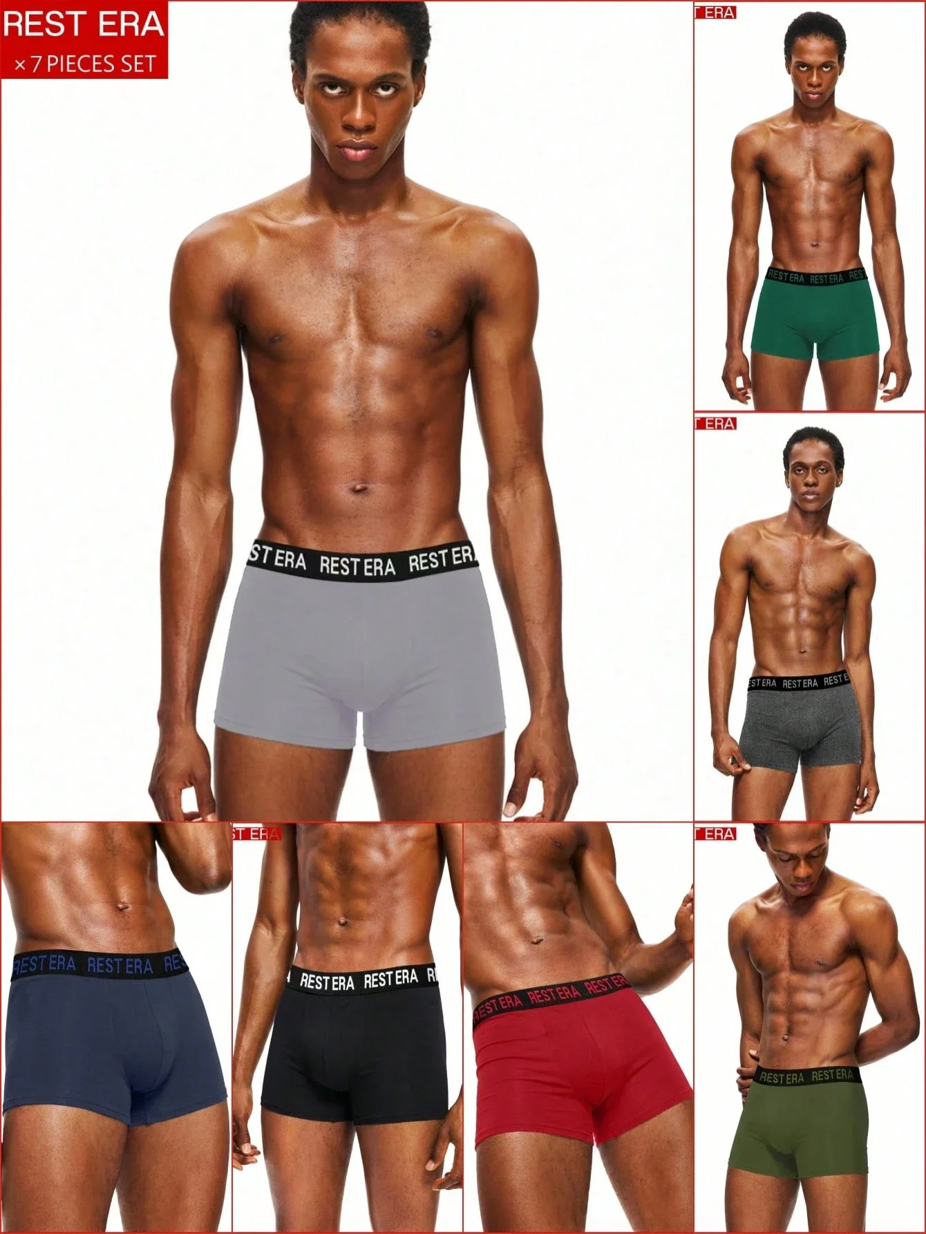 Mens Letter Print Casual Everyday Briefs 7 Pieces Set
Mens Letter Print Casual Everyday Briefs 7 Pieces Set