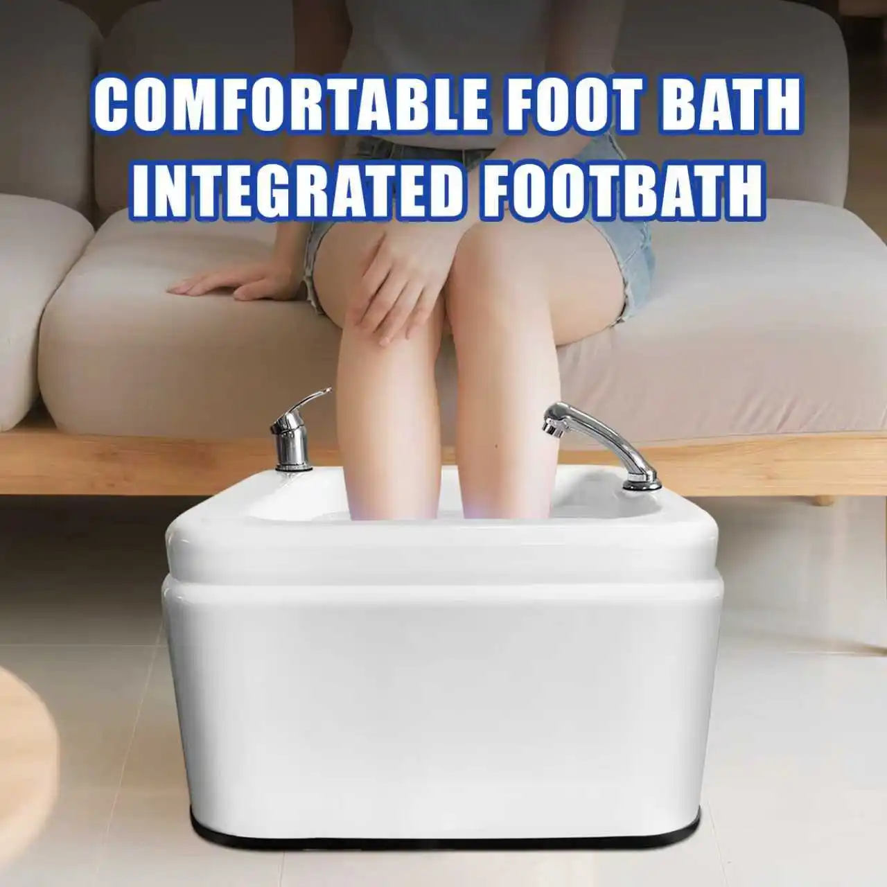 Detoxification Foot Bath Beauty Salon Foot Wash Basin Relieve Pressure Relax Footbath with Shower head & drain hole
Detoxification Foot Bath Beauty Salon Foot Wash Basin Relieve Pressure Relax Footbath with Shower head & drain hole