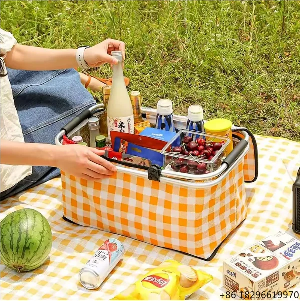 Fashion Eco Friendly 27L Oxford Picnic Basket Water Resistant for Outdoor Camping Travel
Fashion Eco Friendly 27L Oxford Picnic Basket Water Resistant for Outdoor Camping Travel