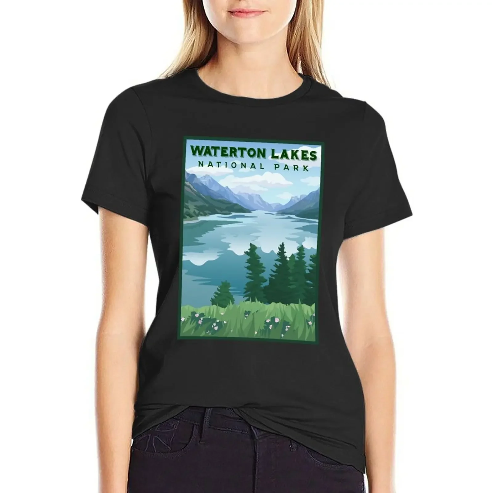 Waterton Lakes National Park T-Shirt Short sleeve tee anime hippie clothes cute tops t-shirt dress for Women plus size sexy
Waterton Lakes National Park T-Shirt Short sleeve tee anime hippie clothes cute tops t-shirt dress for Women plus size sexy