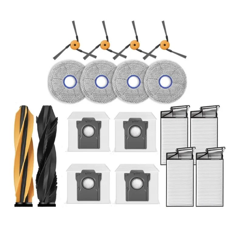 A97T Accessories Kit(18PCS) For Dreame X60 Max Ultra/X60 Ultra Robot Vacuum Cleaner-Main Side Brush Filter Mop Pad Dust Bags
A97T Accessories Kit(18PCS) For Dreame X60 Max Ultra/X60 Ultra Robot Vacuum Cleaner-Main Side Brush Filter Mop Pad Dust Bags