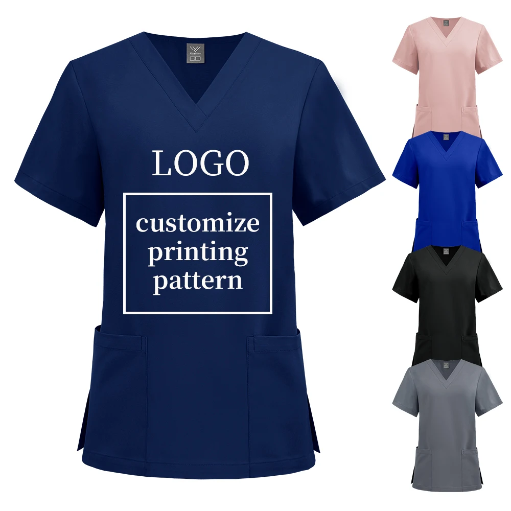 Customized Patterns Print Wholesale Hospital T-shirt Medical Nursing Tops Dentist Work Tops Women Scrub Blouse Nurse Accessories
Customized Patterns Print Wholesale Hospital T-shirt Medical Nursing Tops Dentist Work Tops Women Scrub Blouse Nurse Accessories