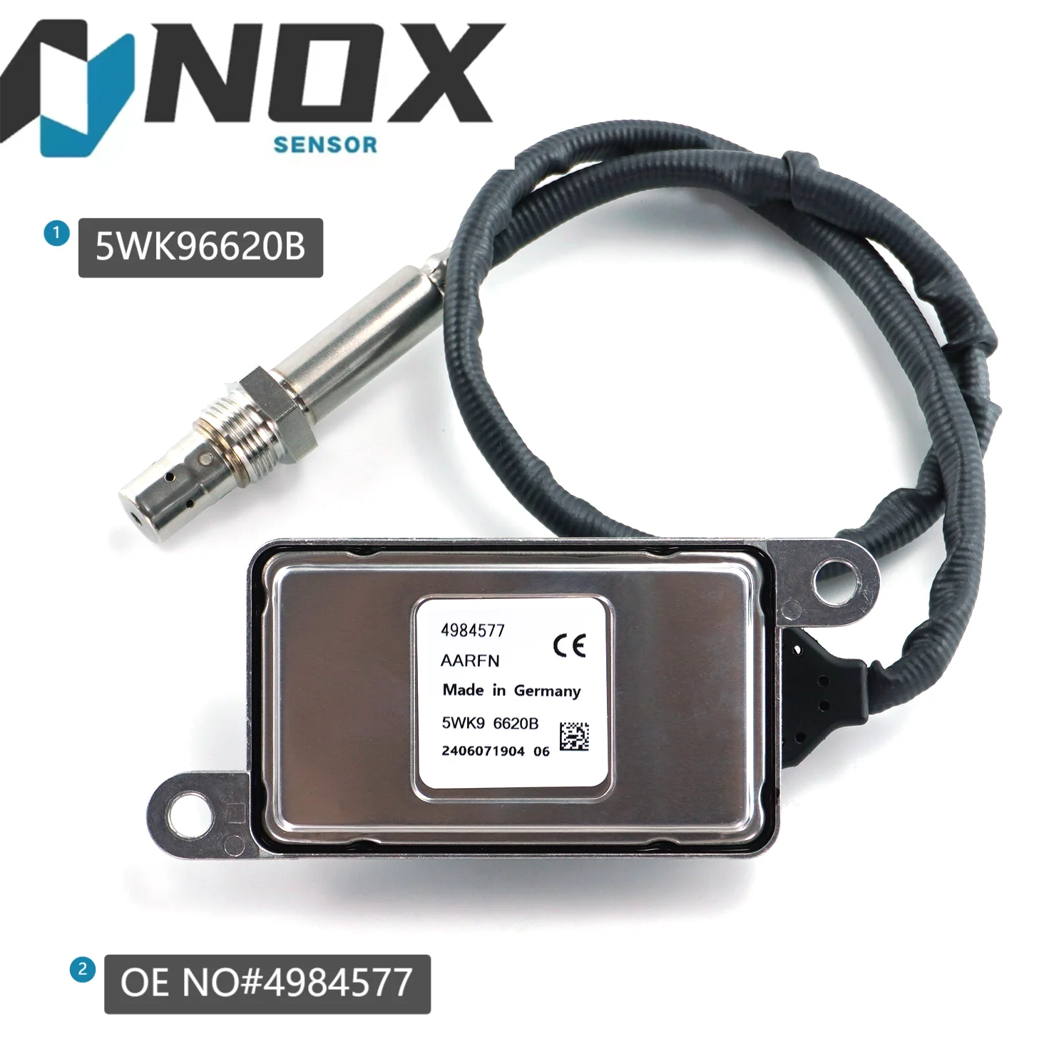 5WK96620B Factory Hot Sale Nitrogen Oxide Nox Sensor 5WK9 6620B 4984577 for Cummins
5WK96620B Factory Hot Sale Nitrogen Oxide Nox Sensor 5WK9 6620B 4984577 for Cummins