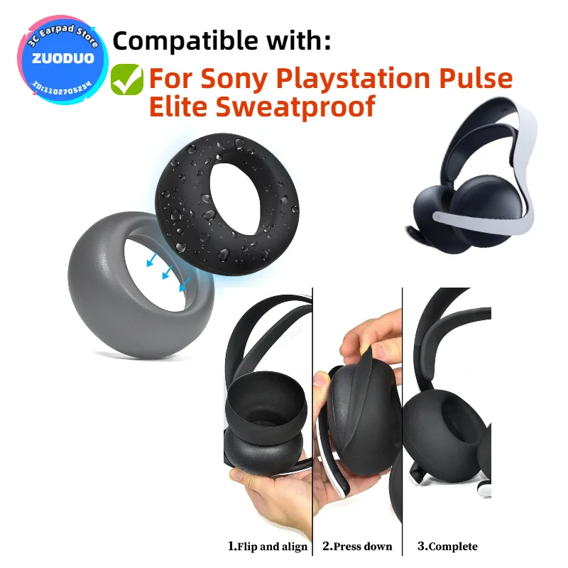 Replacement Ear pads for Sony Playstation Pulse Elite Sweatproof Headphones Memory Foam Ear Cushions Earmuff Earpads headset
Replacement Ear pads for Sony Playstation Pulse Elite Sweatproof Headphones Memory Foam Ear Cushions Earmuff Earpads headset
