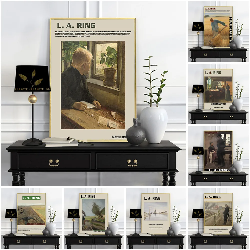 Laurits Andersen Ring Exhibition Museum Poster Vintage Art Print Wall Picture Home Decor Bedside Background Canvas Painting Gift
Laurits Andersen Ring Exhibition Museum Poster Vintage Art Print Wall Picture Home Decor Bedside Background Canvas Painting Gift