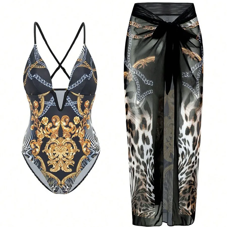 Купальник из 2 предметов в стиле ретро с принтом и накидкой, сексуальный женский купальник 2026, бикини с v-образным вырезом, женский бикини 3XL, боди, пляжная одежда
Купальник из 2 предметов в стиле ретро с принтом и накидкой, сексуальный женский купальник 2026, бикини с v-образным вырезом, женский бикини 3XL, боди, пляжная одежда