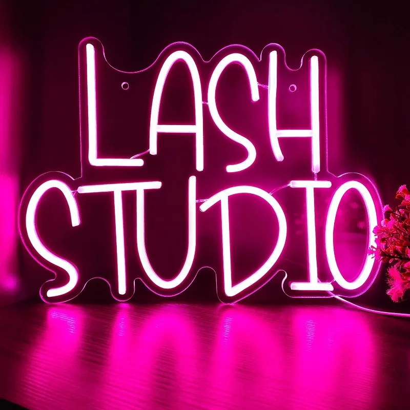 Lash Studio Neon Sign Lashes Room Decor Dimmable LED Light Business Neon Signs for Lash Lounge,Beauty Salon,Office Decoration
Lash Studio Neon Sign Lashes Room Decor Dimmable LED Light Business Neon Signs for Lash Lounge,Beauty Salon,Office Decoration