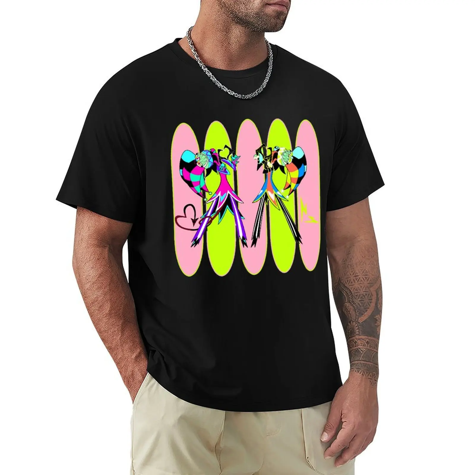 Fizz Loves You (Robotic Fizzarolli / Robo Fizz and Fizzarolli) // Pink-Green Back T-Shirt Comfortable Basic Crew Neck Tee
Fizz Loves You (Robotic Fizzarolli / Robo Fizz and Fizzarolli) // Pink-Green Back T-Shirt Comfortable Basic Crew Neck Tee