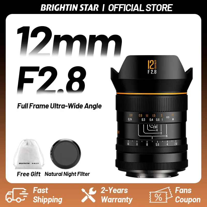 Ультраширокоугольный полнокадровый объектив Brightin Star 12mm F2.8 для Sony E, Nikon Z, Canon R, EOS R, Leica, Sigma, Lumix L, A7R, A7M, Z6, Z7, R6, R
Ультраширокоугольный полнокадровый объектив Brightin Star 12mm F2.8 для Sony E, Nikon Z, Canon R, EOS R, Leica, Sigma, Lumix L, A7R, A7M, Z6, Z7, R6, R
