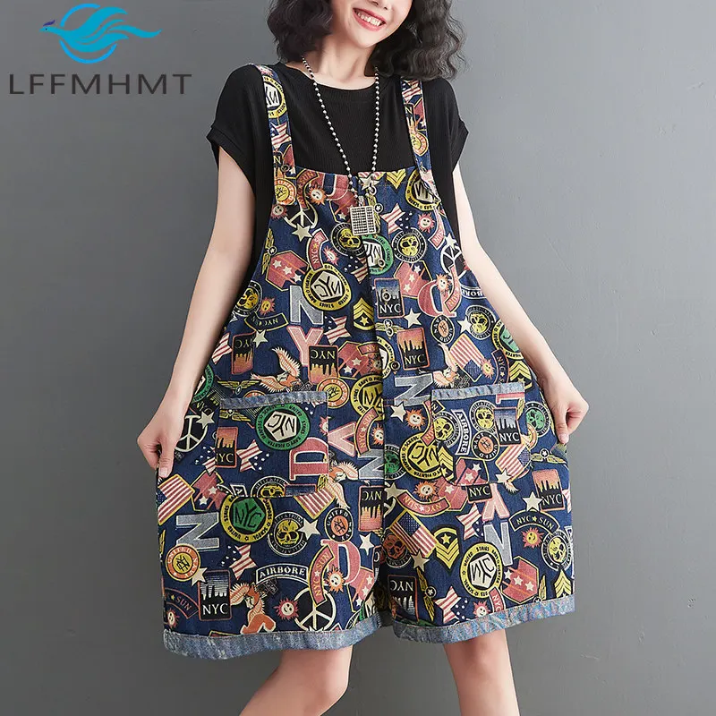 Summer Fashion Cartoon Print Denim Overalls for Women Good Quality Sanding Suspender Jeans Hip Hop Daily Streetwear
Summer Fashion Cartoon Print Denim Overalls for Women Good Quality Sanding Suspender Jeans Hip Hop Daily Streetwear