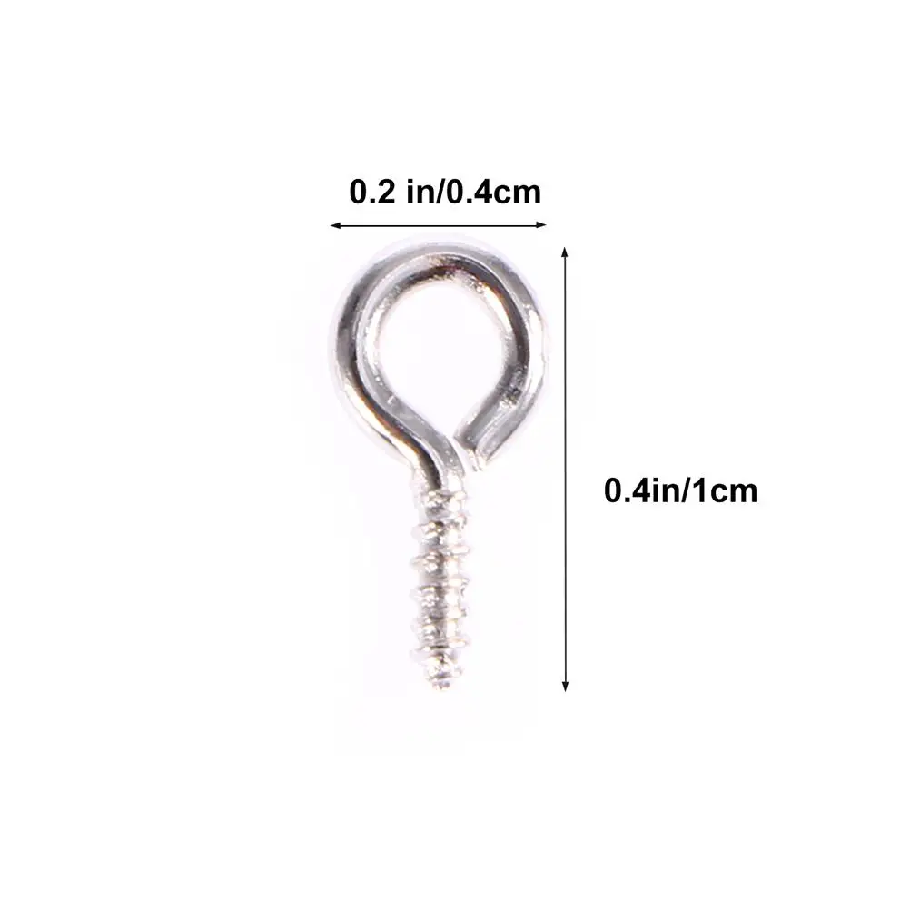 300 Pcs Screw Eyes Heavy Duty Sheep Screws Jewelry Fashion Accessories Necklace Silver Pin
300 Pcs Screw Eyes Heavy Duty Sheep Screws Jewelry Fashion Accessories Necklace Silver Pin