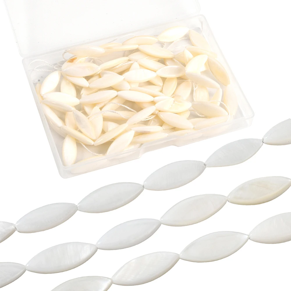 4 Strands Shell Beads Strands Horse Eye White 21x7x4mm Hole: 0.5mm 19pcs/strand 16 inch
4 Strands Shell Beads Strands Horse Eye White 21x7x4mm Hole: 0.5mm 19pcs/strand 16 inch