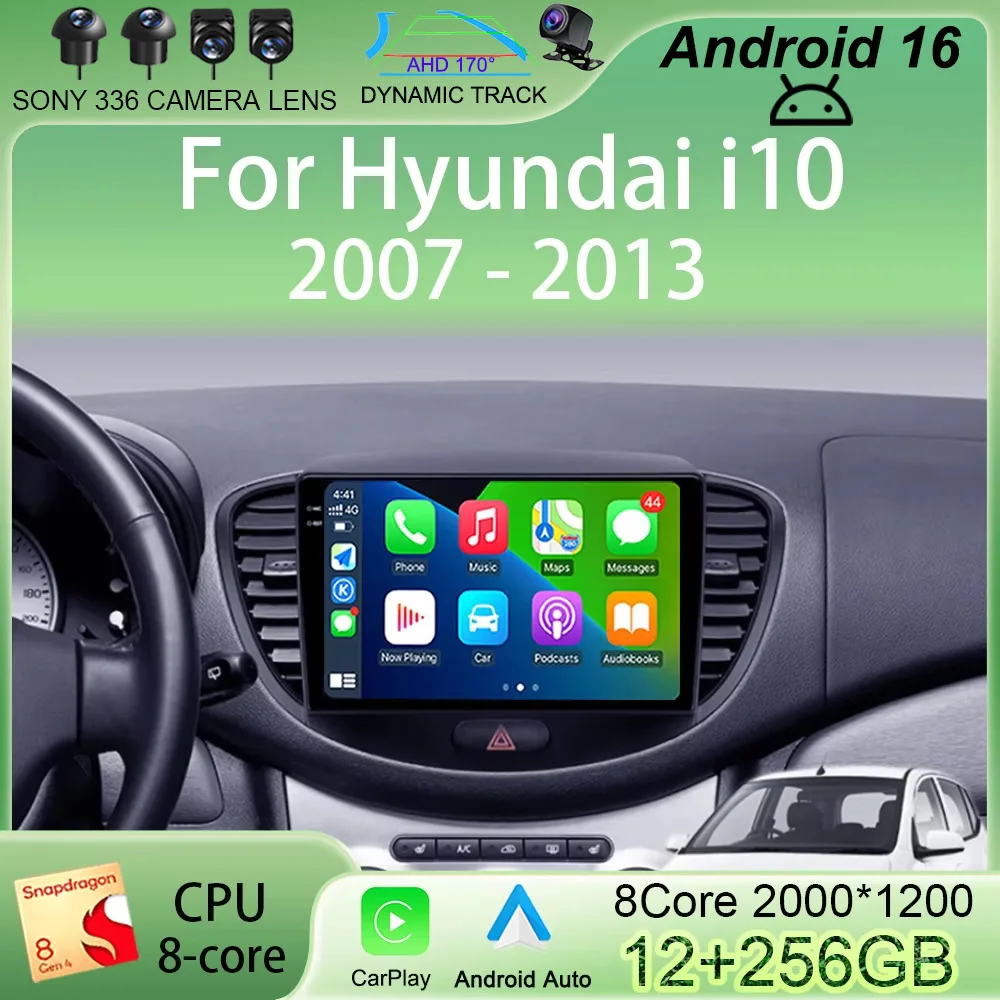 Android 16 Auto CarPlay 2din Car Radio GPS Multimedia Video Player for Hyundai i10 2007 2008 2009 2010-2013 Stereo Navigation BT
Android 16 Auto CarPlay 2din Car Radio GPS Multimedia Video Player for Hyundai i10 2007 2008 2009 2010-2013 Stereo Navigation BT