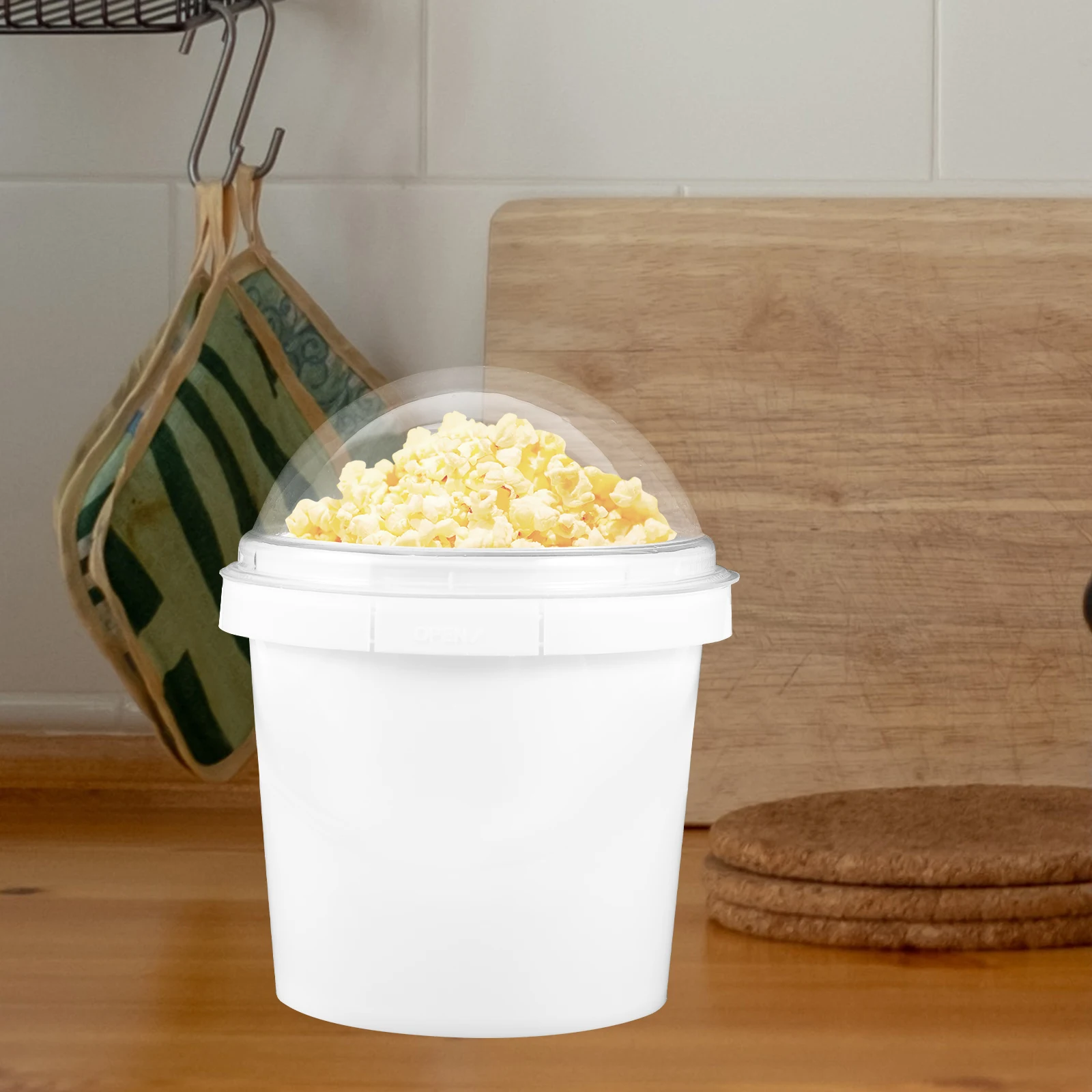 6pcs Popcorn Dome Lid Snack Bowl Food Container Reusable Transparent Plastic Storage Lightweight Portable Non-Slip Base Party
6pcs Popcorn Dome Lid Snack Bowl Food Container Reusable Transparent Plastic Storage Lightweight Portable Non-Slip Base Party