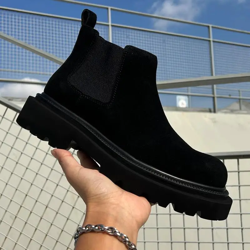 Новинка осени: Мужские ботинки челси, легкие рабочие ботинки, британский стиль, из натуральной кожи с эффектом обратного велюра
Новинка осени: Мужские ботинки челси, легкие рабочие ботинки, британский стиль, из натуральной кожи с эффектом обратного велюра