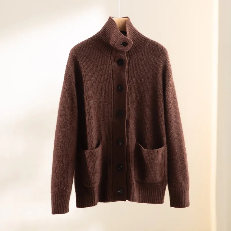 Autumn Winter Women Cardigan Turtleneck Sweater Top Coat
Autumn Winter Women Cardigan Turtleneck Sweater Top Coat