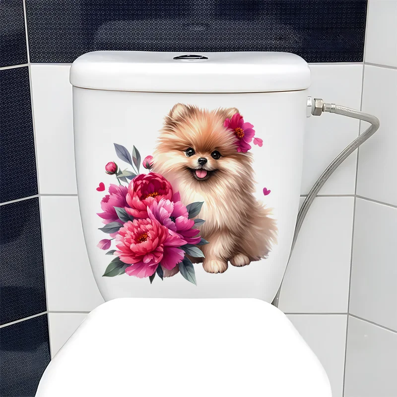 Cute Pomeranian Dog Water Tank Sticker, Bathroom Decorative Items, Funny Toilet Stickers, Wall Decoration
Cute Pomeranian Dog Water Tank Sticker, Bathroom Decorative Items, Funny Toilet Stickers, Wall Decoration