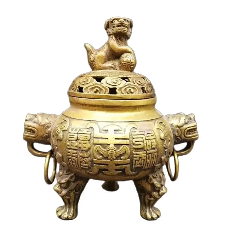 Brass Incense Burner Home Living Room Decoration Brass Incense Burner Lion Incense Burner Decoration Gifts
Brass Incense Burner Home Living Room Decoration Brass Incense Burner Lion Incense Burner Decoration Gifts