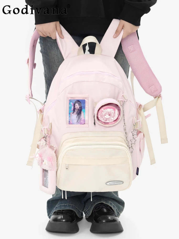 Japanese Original Lolita Large Capacity Pain Bag Cute Baby Bag Student Daily Commute Casual Versatile Outdoor Backpack
Japanese Original Lolita Large Capacity Pain Bag Cute Baby Bag Student Daily Commute Casual Versatile Outdoor Backpack