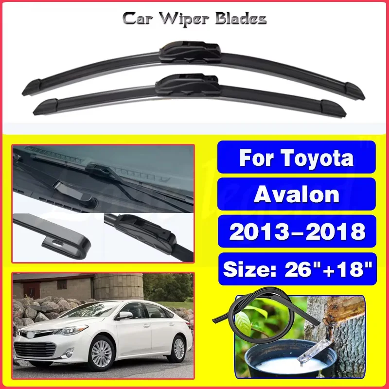 Car Wiper Blades For Toyota Avalon 2013 - 2018 Windshield Windscreen Front Window Blades Car Accessories 2015 2016 2017 26"+18"
Car Wiper Blades For Toyota Avalon 2013 - 2018 Windshield Windscreen Front Window Blades Car Accessories 2015 2016 2017 26"+18"