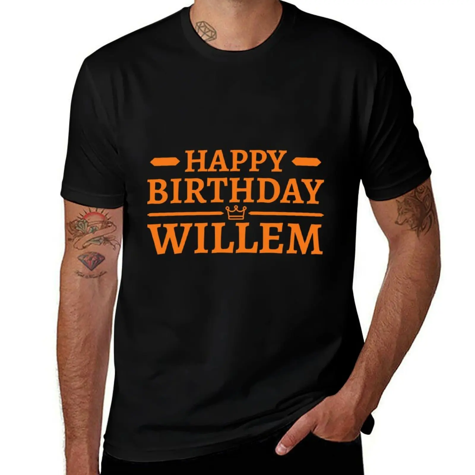 Happy Birthday Willem! Koningsdag Kingsday Holland T-Shirt Work Wear Short Sleeve T-Shirt
Happy Birthday Willem! Koningsdag Kingsday Holland T-Shirt Work Wear Short Sleeve T-Shirt
