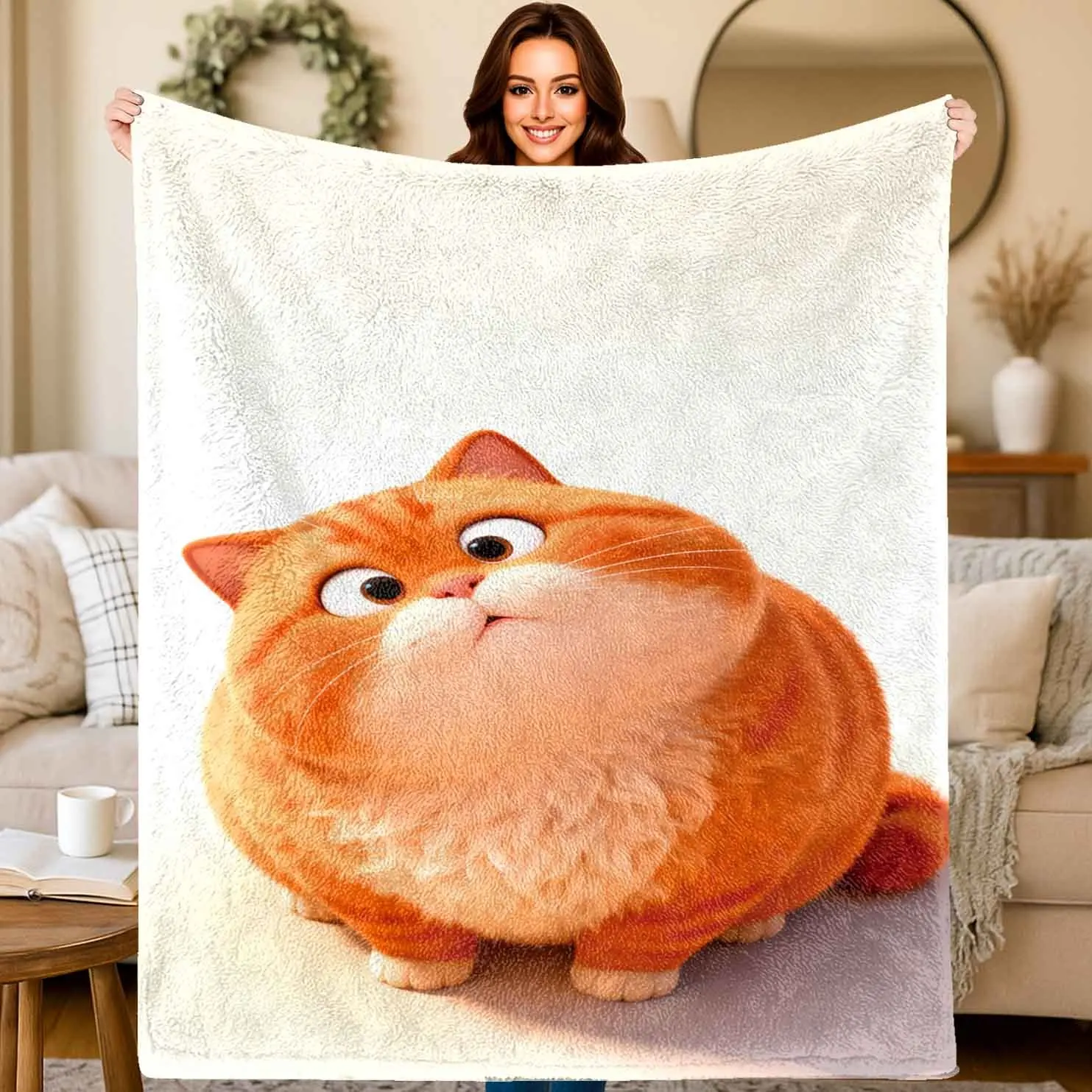 Котячий узор с оранжевым фоном Фланелевое одеяло с принтом подходит для всех сезонов для гостиной, офиса, дивана и путешествий
Котячий узор с оранжевым фоном Фланелевое одеяло с принтом подходит для всех сезонов для гостиной, офиса, дивана и путешествий