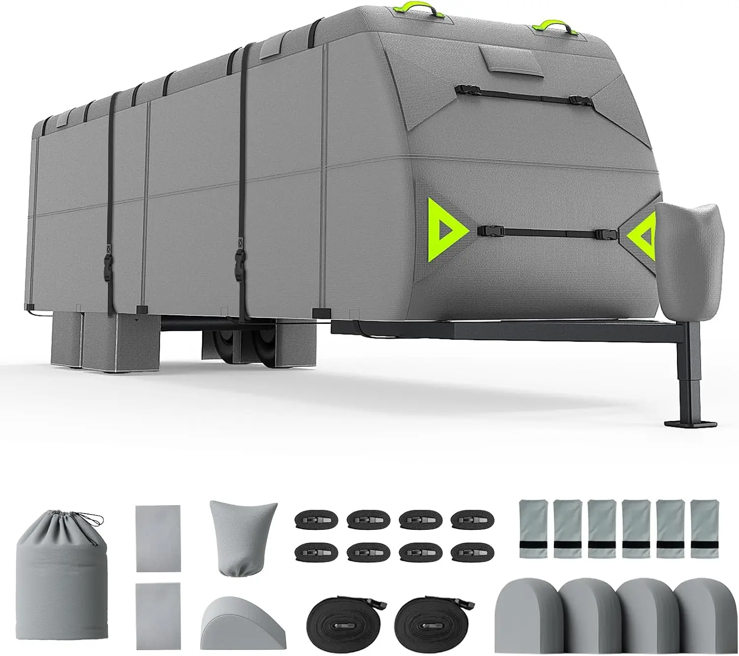 RV Cover 16-18ft: 7 Layers Travel Trailer Cover, Waterproof Camper Cover, Toy Hauler Cover with Tongue Jack Cover, Tear Resistant Waterproof Motohome Trailer Cover
RV Cover 16-18ft: 7 Layers Travel Trailer Cover, Waterproof Camper Cover, Toy Hauler Cover with Tongue Jack Cover, Tear Resistant Waterproof Motohome Trailer Cover