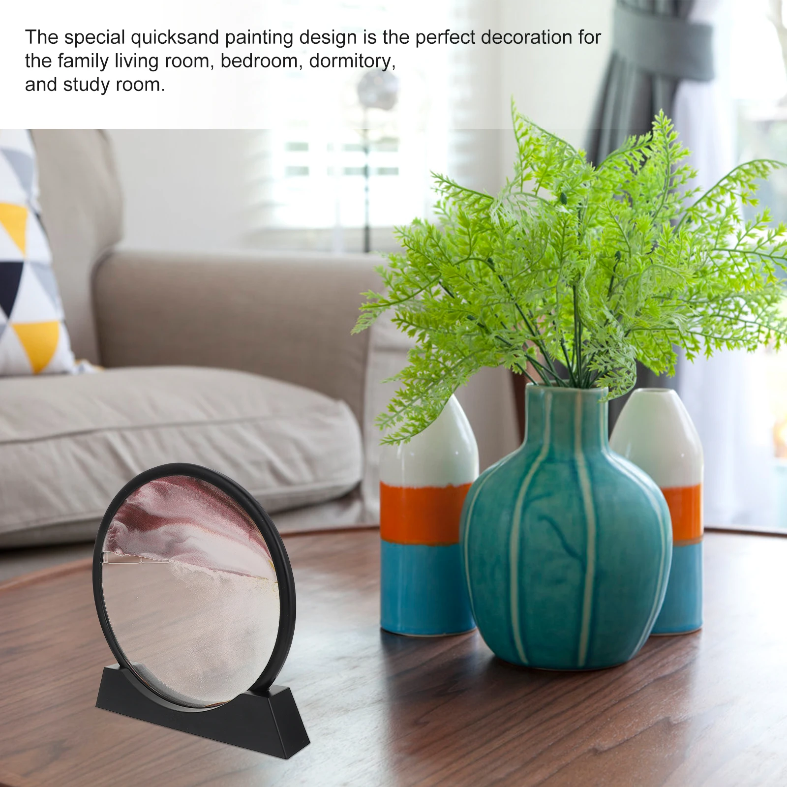 Quicksand Painting Ornament Glass ABS Material Living Room Bedroom Decoration Easy Maintenance Colorful Design Home Adornment
Quicksand Painting Ornament Glass ABS Material Living Room Bedroom Decoration Easy Maintenance Colorful Design Home Adornment