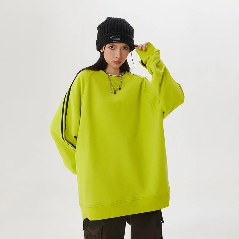 Y2K Striped Loose Sweatshirts Women 2024 Autumn Long Sleeve O Neck Oversized Pullover Tops Korean Fashion Streetwear Clothes
Y2K Striped Loose Sweatshirts Women 2024 Autumn Long Sleeve O Neck Oversized Pullover Tops Korean Fashion Streetwear Clothes
